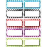 Die-Cut Magnetic Colorful Chevron Labels/Nameplates, 10 Pieces