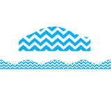 Magnetic Border, Blue Chevron, 12