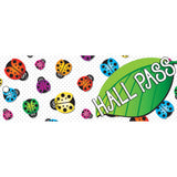 Ladybug Hall Laminated 2-Sided Pass, 9 x 3.5