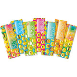 7 pack assorted Emoji Hall Passes Laminated 2 sided print 3.5 x 9