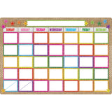 Smart Poly Chart, 13 x 19, Burlap Stitched Calendar