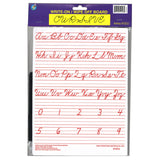 Traditional Cursive Write & Wipe Board, 9 x 12