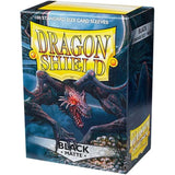 Dragon Shield Outer Sleeves - Matte Black 100 Ct - Card Sleeves - Smooth & Tough - Compatible With Pokmon, Magic The Gathering C