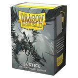 Dragon Shield Dual Sleeves - Matte Justice (Silver) 100 Ct - Card Sleeves - Smooth & Tough - Compatible With Pokmon, Magic The G
