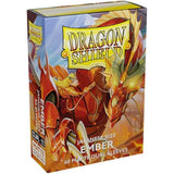 Arcane Tinmen Dragon Shield - Matte Japanese Dual Ember Alaria: Warrior Princess (Orange)100 Ct Japanese Size Card Sleeves- Mtg