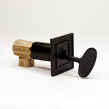 1/2 Multi-Turn Angled Valve Kit W/Square Flange And 3 Key-Flat Black-108,000 Btu'S