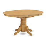 Avva5-Oak-W 5 Pc Dining Room Set For 4-Dinette Table With Leaf And 4 Dinette Chairs.