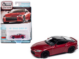 2023 Nissan Z Passion Red Metallic with Black Top Import Legends Series 1/64 Diecast Model Car by Auto World