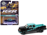2006 Chevrolet Silverado Pickup Truck Polaris RZR Black and Blue Big Country Collectibles 2025 Series 1/64 Diecast Model Car