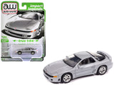 1993 Mitsubishi 3000GT VR4 Zurich White Silver Metallic Import Legends Series 1/64 Diecast Model Car by Auto World