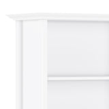 Amherst Solid Wood 5 Shelf Bookcase In White