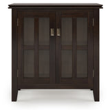 Artisan Solid Wood Low Storage Cabinet In Tobacco Brown