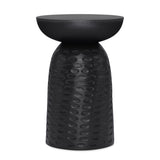 Boyd Solid Mango Wood Wooden Accent Table In Black