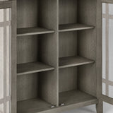 Bedford Solid Wood 39 Inch Wide Transitional Medium Storage Cabinet In Farmhouse Grey