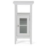 Acadian 30 Inch H X 15 Inch W Floor Storage Bath Cabinet In Pure White
