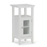 Acadian 30 Inch H X 15 Inch W Floor Storage Bath Cabinet In Pure White