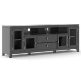 Cosmopolitan Solid Wood 72 In Wide Tv Media Stand & For Tvs Up To 80 Inches - Black