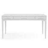 Harper Solid Hardwood Mid-Century Modern 60 Inch Wide Desk In White