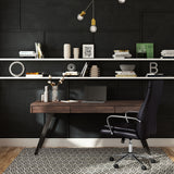 Lowry Solid Acacia Wood 72 In Wide Large Desk