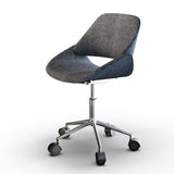 Malden Office Chair In Grey Woven Fabric