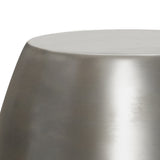 Flanigan Metal Accent Table In Antique Silver