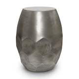 Flanigan Metal Accent Table In Antique Silver