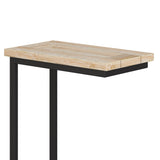 Skyler Solid Mango Wood C Side Table In Distressed White Wash