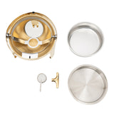 Round Chafing Dish Buffet Set, Buffet Warmers Set, Roll Top Stainless Steel Buffet Warmer for Buffets,Hotel Breakfast and Brunch