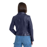Adeline Women's Lambskin Asymmetrical Jacket