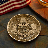 America250 Sea to Shining Sea Commemorative Coaster (Bronze)
