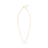 AC Gold Plated Necklace with Colored Zircon Gemstone