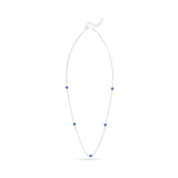 AC Gold Plated Necklace with Colored Zircon Gemstone
