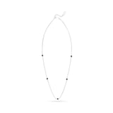 AC Gold Plated Necklace with Colored Zircon Gemstone
