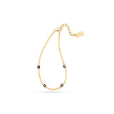AC Gold Plated Bracelet with Colored Zircon Gemstone