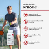 Scimera MD® Krill Oil Antarctic Krill Oil Omega 3 DHA EPA Supplement with Astaxanthin for Heart, Brain, and Joint Support