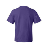 Hanes Beefy-T Short Sleeve T-Shirt - Purple, L