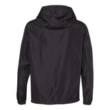 Independent Trading Co. Unisex Lightweight Quarter-Zip Windbreaker Pullover Jacket - Black, M
