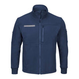 Bulwark Zip Front Fleece Jacket-Cotton /Spandex Blend - Navy, Xl