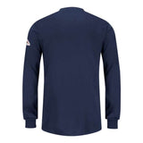 Bulwark Women'S Long Sleeve Tagless Henley Shirt - Navy, L