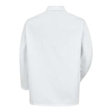 Red Kap Gripper-Front Short Butcher Coat - White, S