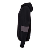 J. America Sport Lace Colorblocked Fleece Hooded Sweatshirt - Black, M