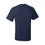 Hanes Beefy-T Short Sleeve Pocket T-Shirt - Navy, S