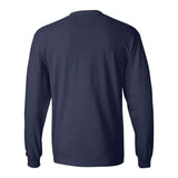 Hanes Beefy-T Long Sleeve T-Shirt - Navy, M
