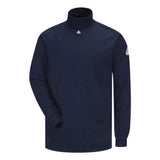 Bulwark Tagless Mock Turtleneck - Excel Fr - Navy, L