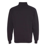 Bayside Usa-Made Quarter-Zip Pullover Sweatshirt - Black, M