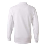 Jerzees Spotshield 50/50 Long Sleeve Sport Shirt - White, M