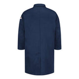 Bulwark Concealed Snap Front Lab Coat - Excel Fr Comfortouch - 6 Oz. - Navy, Xs
