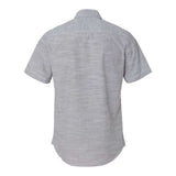 Burnside Textured Solid Short Sleeve Shirt - Black, L