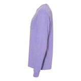 Comfort Colors Garment-Dyed Heavyweight Long Sleeve Pocket T-Shirt - Violet, S