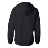 J. America Women'S Sueded V-Neck Hooded Sweatshirt - Black, Xl